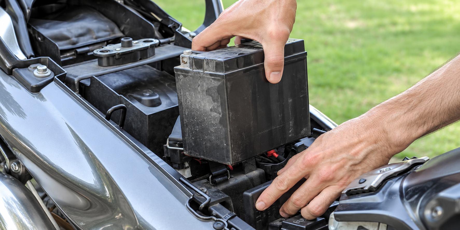 Wie erkennt man, dass die Batterie des Motorrads am Ende ihrer Lebensdauer ist und ausgetauscht werden muss?